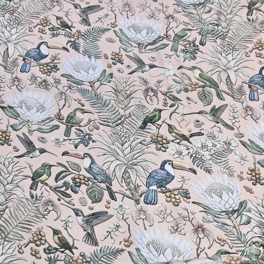 Premium Multicolor Muslin Digital Print Fabric - 000844-12