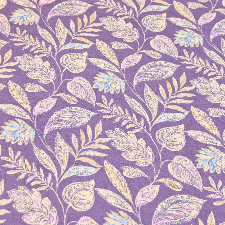 Multicolor Cotton Linen Digital Print Fabric- Soft Breathable Designer Fabric-RT0132-16