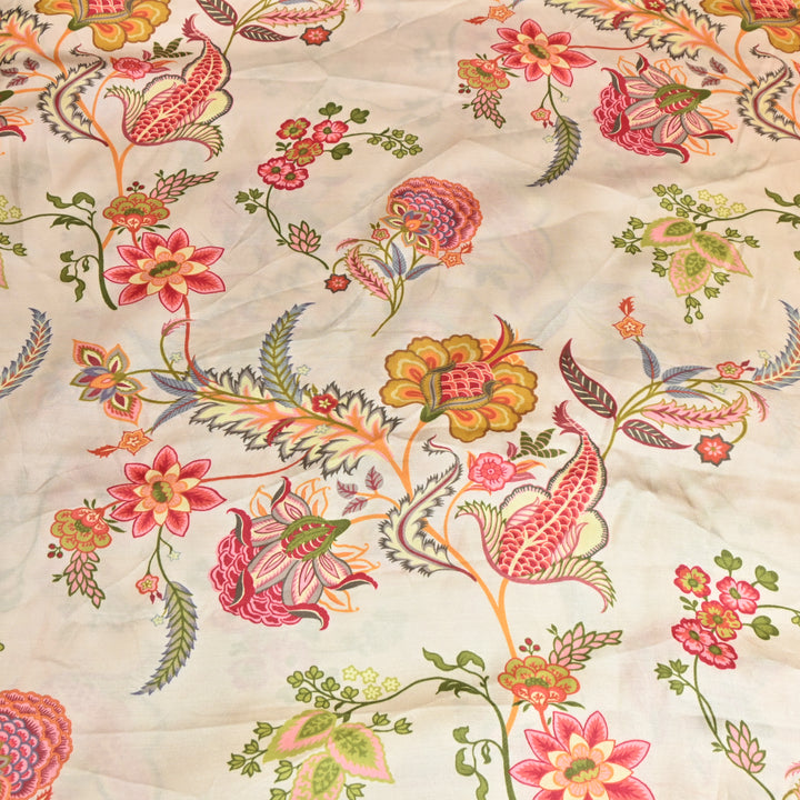 Bemberg Satin Digital Print Fabric– Soft Luxury Designer Satin Fabric 001333-05