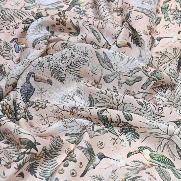 Premium Multicolor Muslin Digital Print Fabric - 000844-12