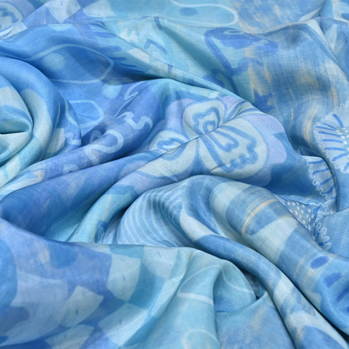 Multicolor Muslin Digital Print Fabric-000844-02