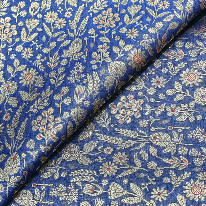 Silk Alfi Antique Zari Brocade Fabrics