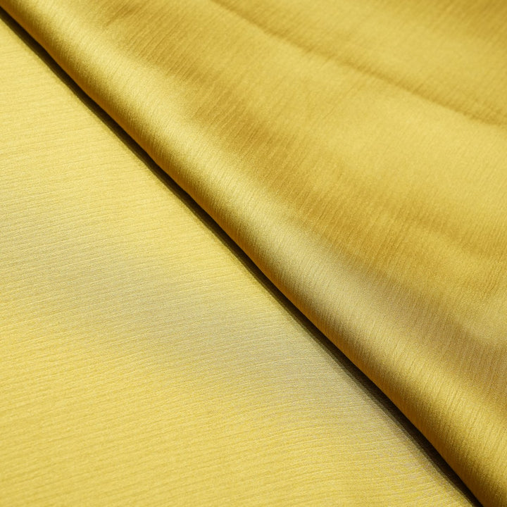 Turmeric Colour Satin Chiffon Fabrics