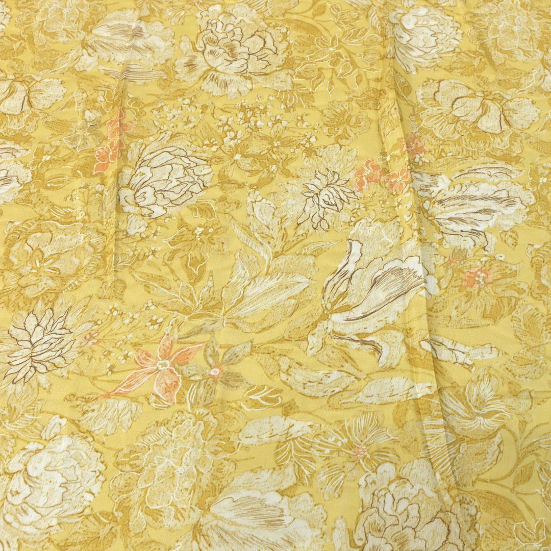 Floral Bamberg Satin Digital Print Fabrics