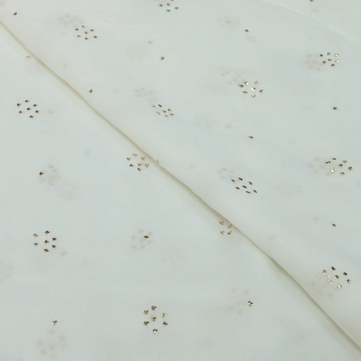 Viscose Georgette Hand Work Mukaish Fabrics