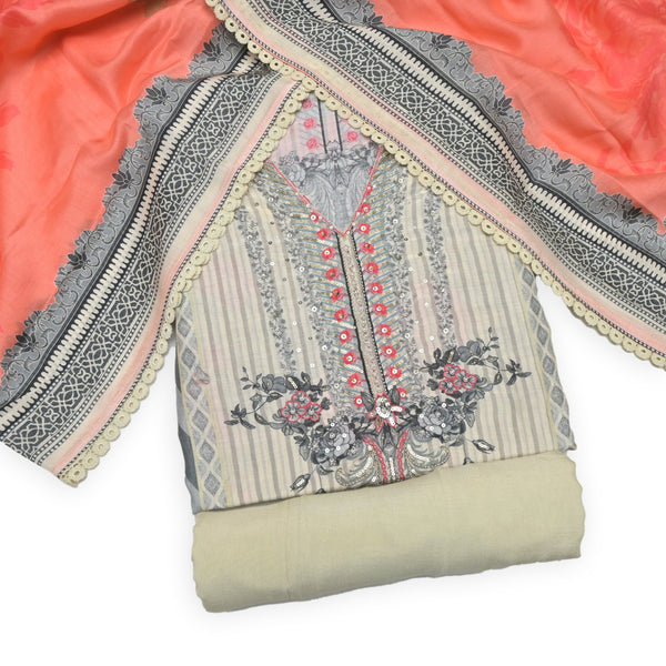 Pure Muslin Unstitched Suits