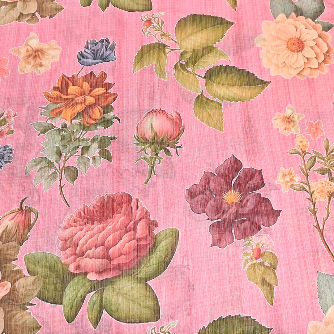 Multi Color Crush Muslin Digital Print Fabric – Soft Designer Muslin Print Fabric- COO145-3