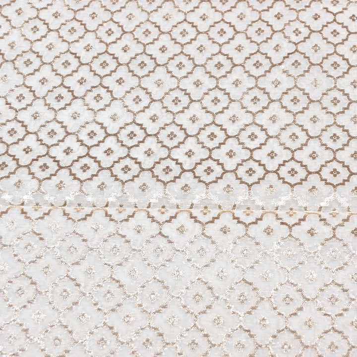Banarasi Chanderi Gold Mat Zari Fabric – Premium Designer Ethnic Wear Fabric 000313-3