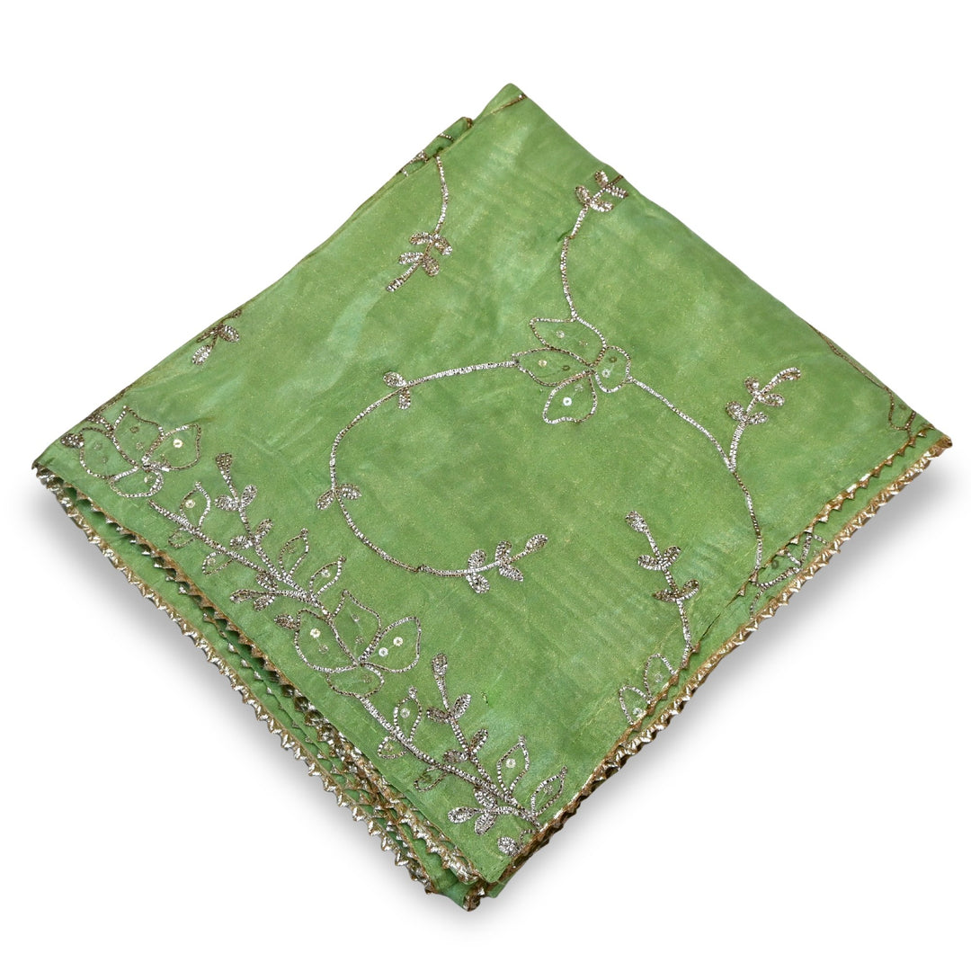 Beautiful Tissue Gota Sequins Embroidery Dupatta