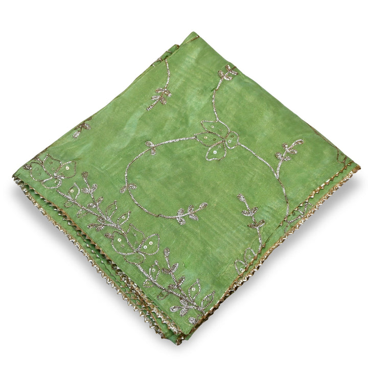 Beautiful Tissue Gota Sequins Embroidery Dupatta