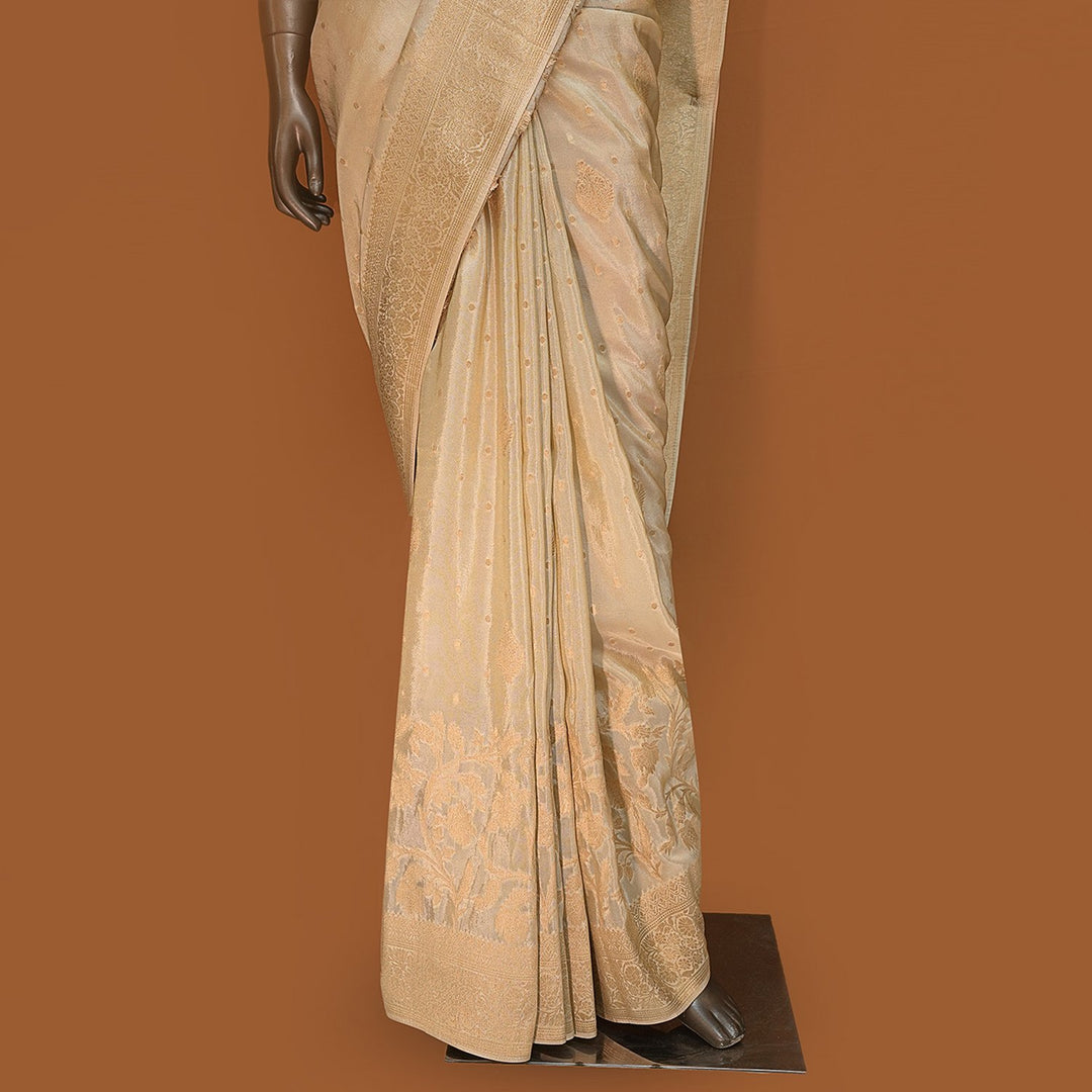 Beige Colour Silk Saree