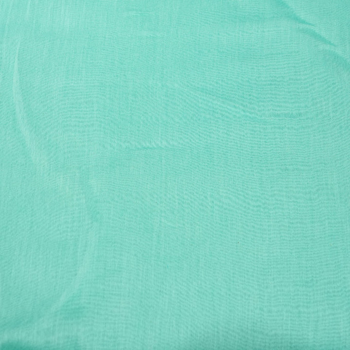 Seafoam Blue Colour 40gm Silk Chandei Fabrics