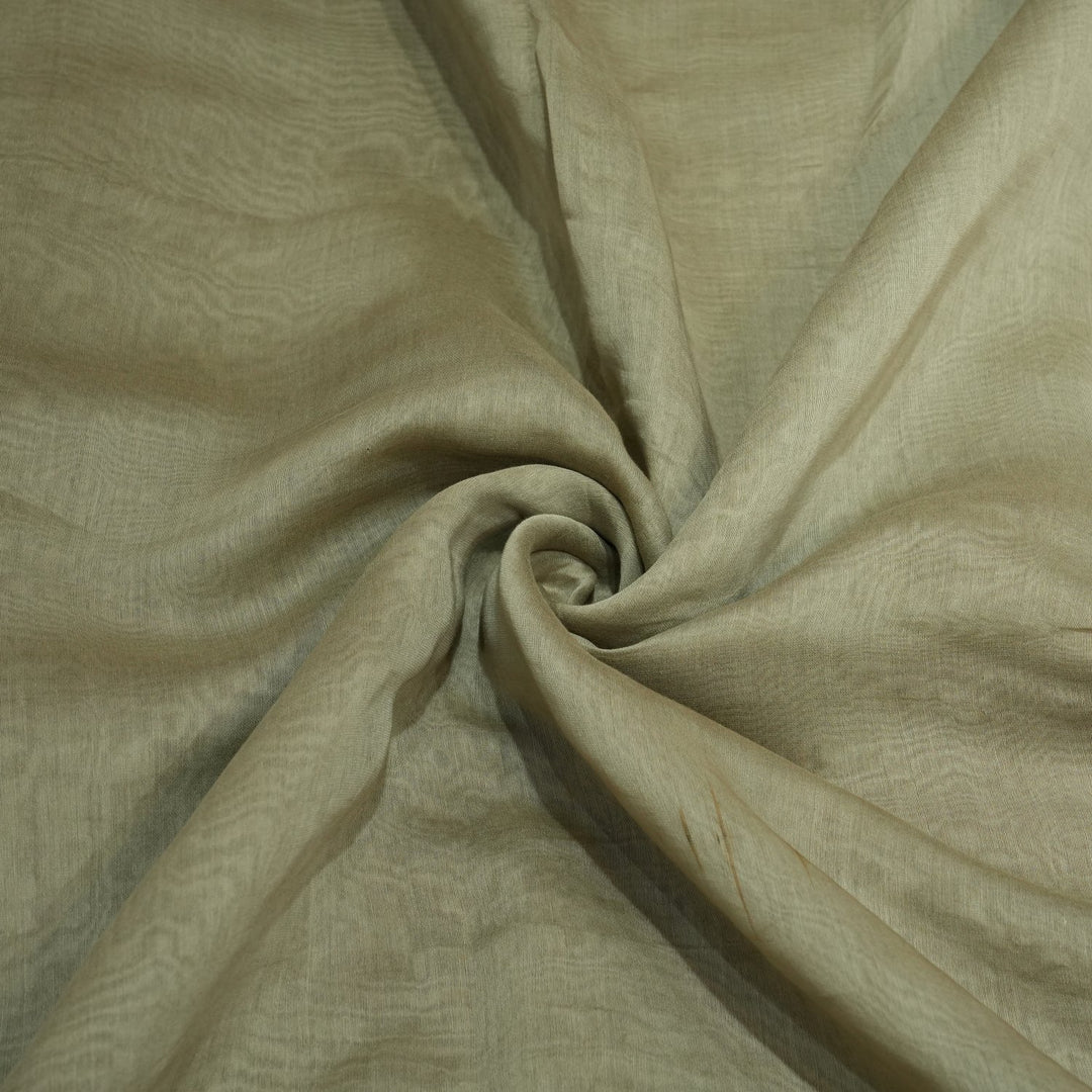 Grey Brown Colour 40gm Silk Chandei Fabrics