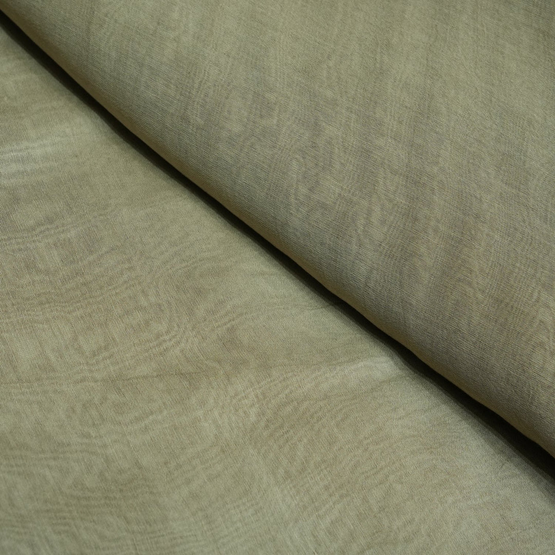 Grey Brown Colour 40gm Silk Chandei Fabrics