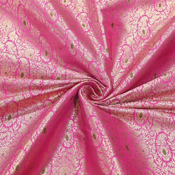 Premium Satin Mina Zari Brocade Fabric | Designer Fabric | ZZ1217-6