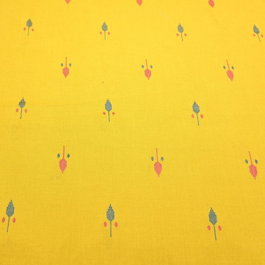 Handloom Cotton Self Booti Fabric – Soft Breathable Casual Wear Fabric-MT1712-1