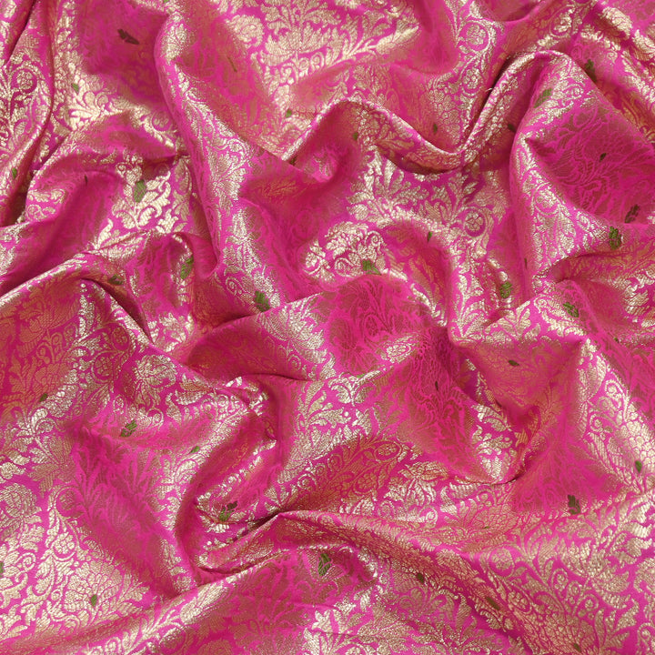 Premium Satin Mina Zari Brocade Fabric | Designer Fabric | ZZ1217-6