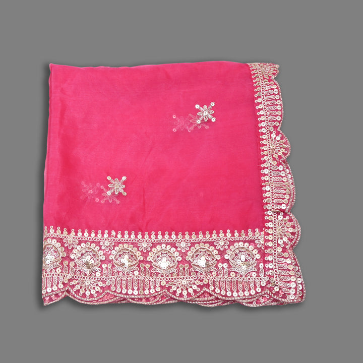 Elegant Nylon Organza Zari & Sequins Embroidery Dupatta | Premium Designer Dupatta | B11874-04