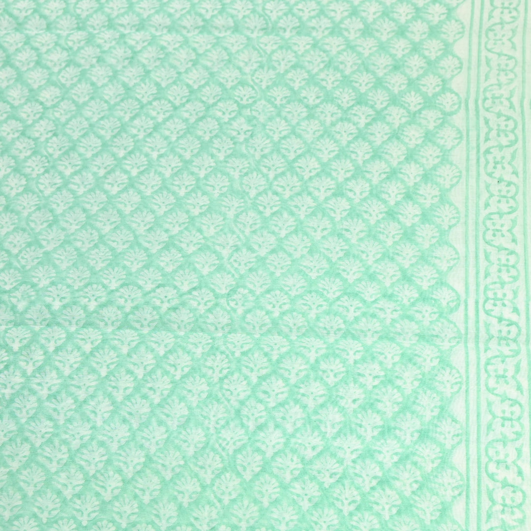 Silk Chanderi Printed Fabric-Lightweight Soft Designer Fabric-SIL205-1