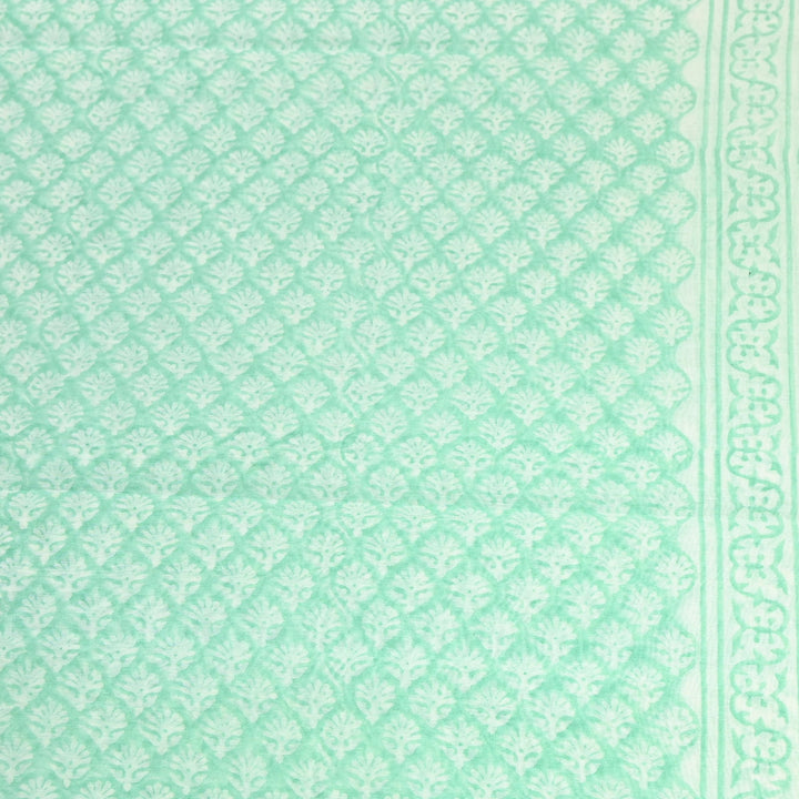 Silk Chanderi Printed Fabric-Lightweight Soft Designer Fabric-SIL205-1