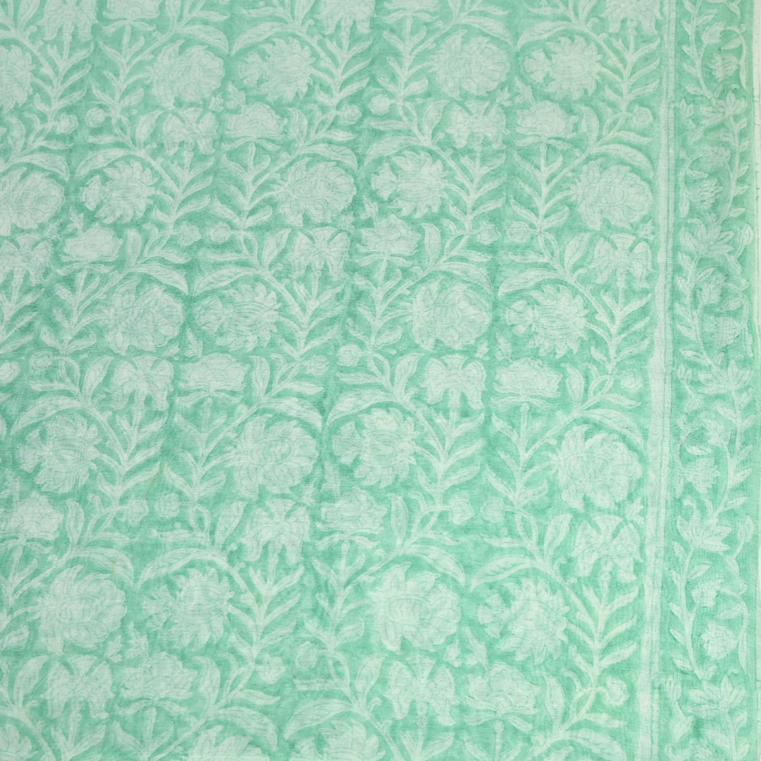 Silk Chanderi Printed Fabric-Lightweight Soft Designer Fabric-SIL205-2