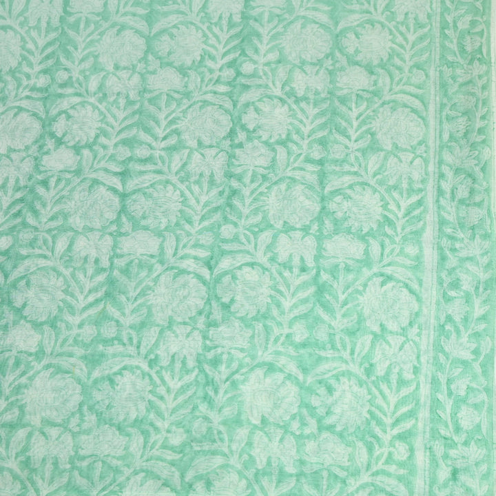 Silk Chanderi Printed Fabric-Lightweight Soft Designer Fabric-SIL205-2