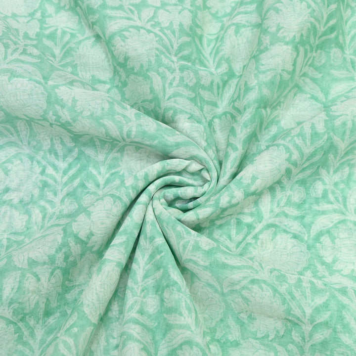 Silk Chanderi Printed Fabric-Lightweight Soft Designer Fabric-SIL205-2