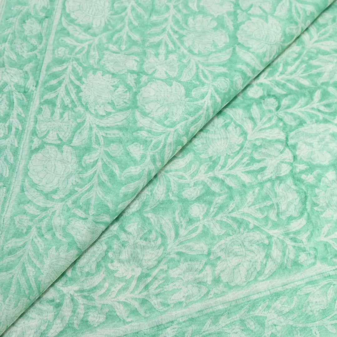 Silk Chanderi Printed Fabric-Lightweight Soft Designer Fabric-SIL205-2