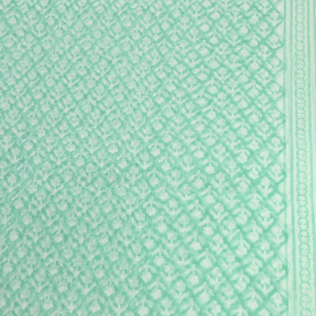 Silk Chanderi Printed Fabric-Lightweight Soft Designer Fabric-SIL205-3