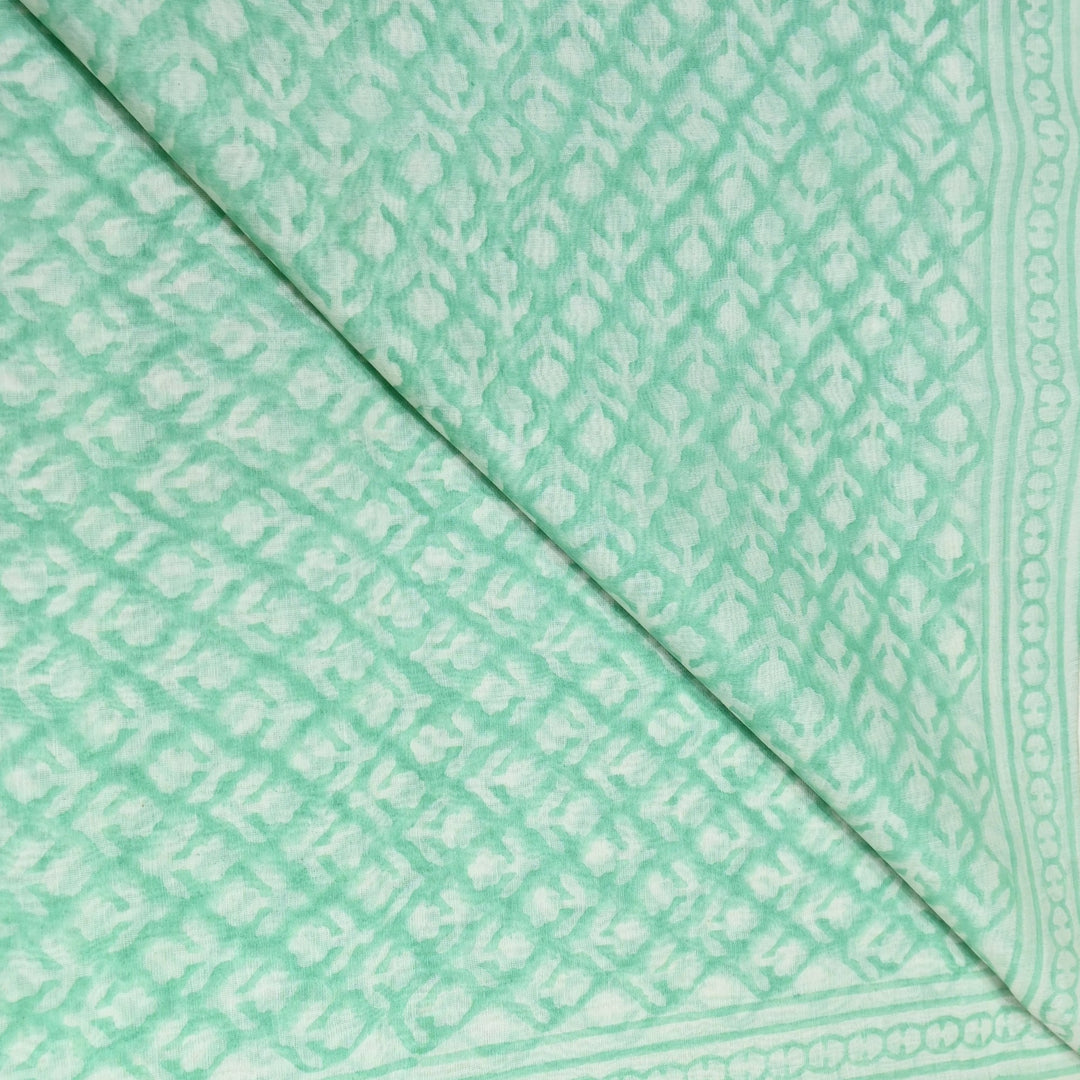 Silk Chanderi Printed Fabric-Lightweight Soft Designer Fabric-SIL205-3