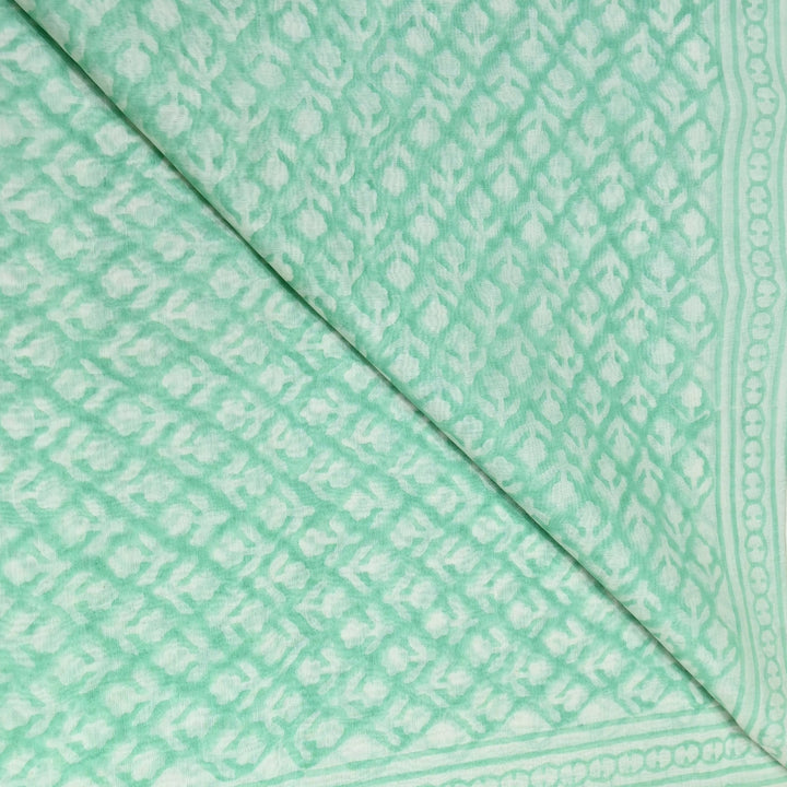 Silk Chanderi Printed Fabric-Lightweight Soft Designer Fabric-SIL205-3