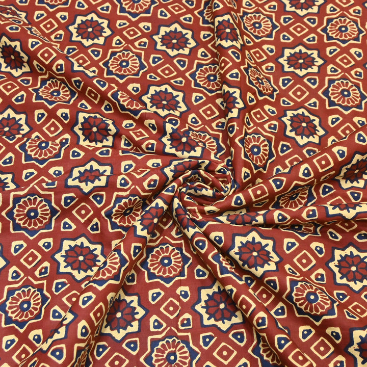 Premium Cotton Printed Fabric – Soft Breathable Designer Cotton Fabric - 000350-R2