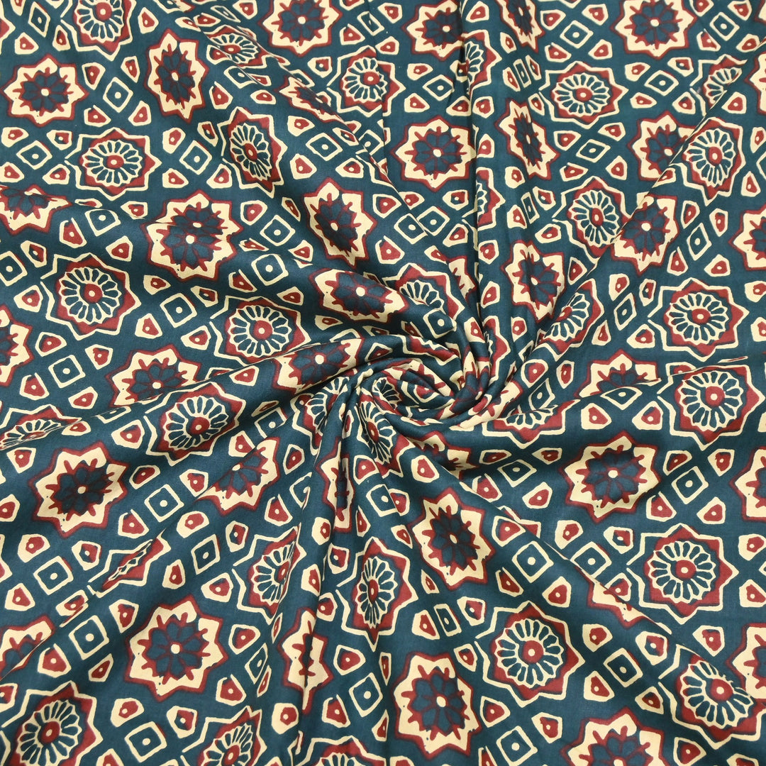 Premium Cotton Printed Fabric – Soft Breathable Designer Cotton Fabric - 000350-R5