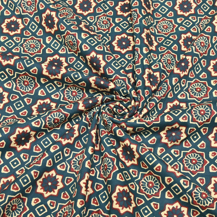 Premium Cotton Printed Fabric – Soft Breathable Designer Cotton Fabric - 000350-R5