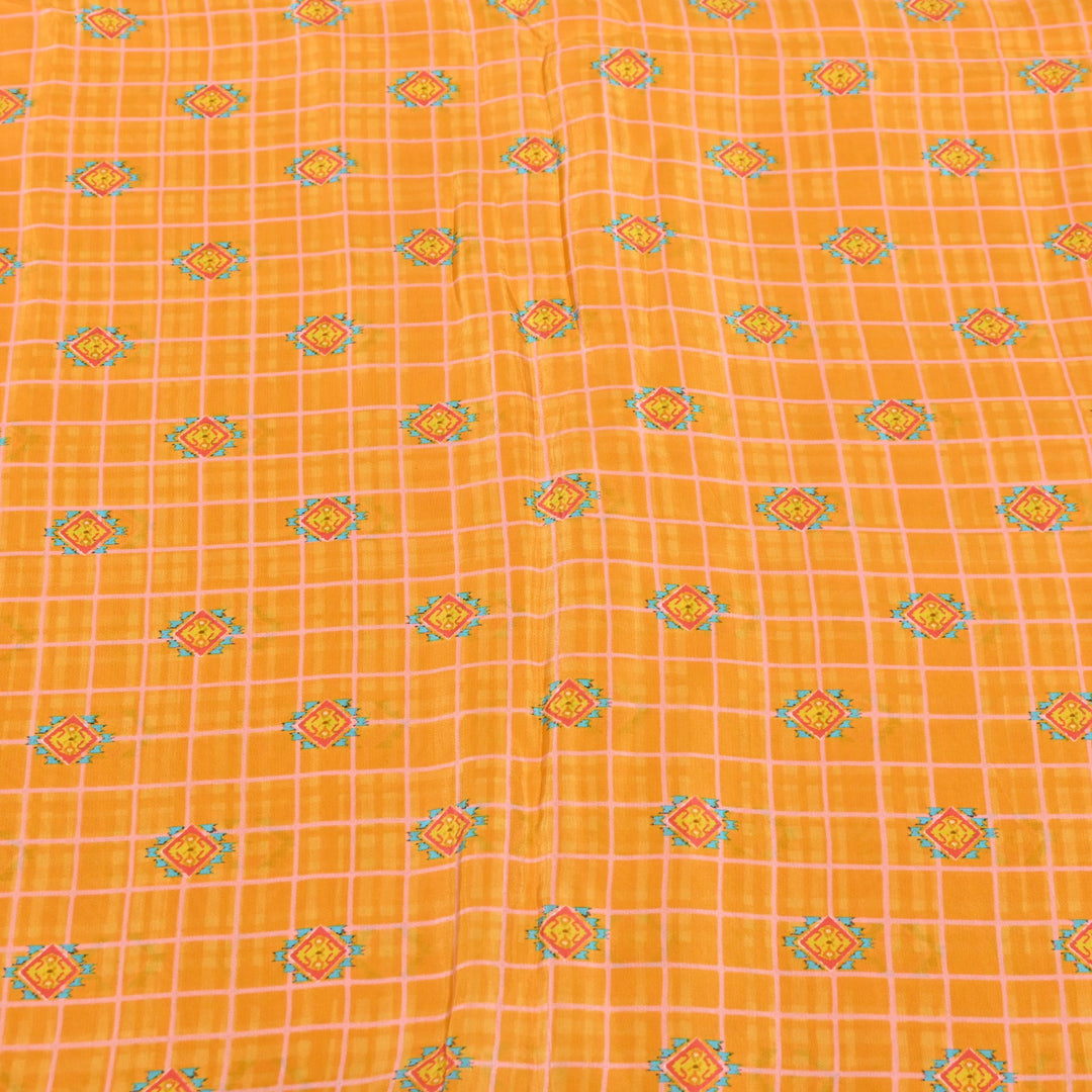 Viscose Crepe Digital Print | Designer Printed Fabric | 001166-21