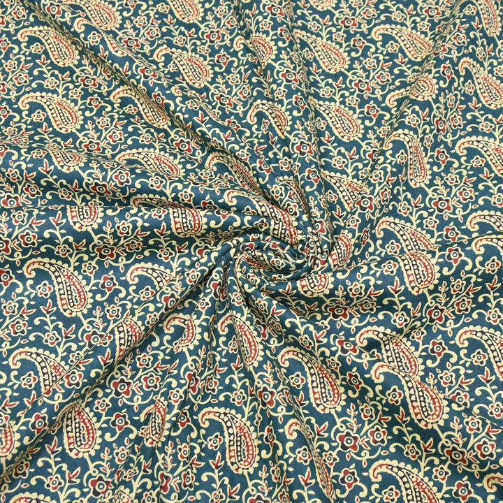 Premium Cotton Printed Fabric – Soft Breathable Designer Cotton Fabric - 000350-R6