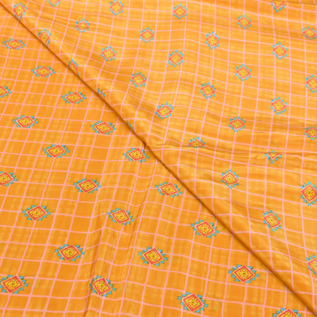 Viscose Crepe Digital Print | Designer Printed Fabric | 001166-21