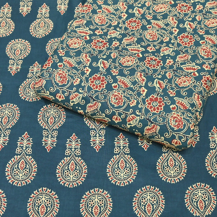 Premium Cotton Printed Fabric – Soft Breathable Designer Cotton Fabric - 000350-R9