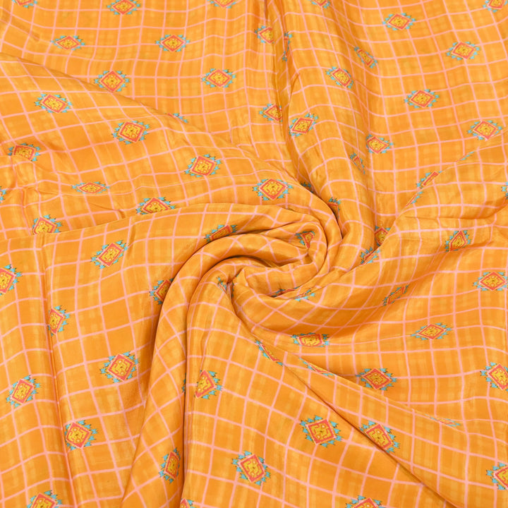 Viscose Crepe Digital Print | Designer Printed Fabric | 001166-21