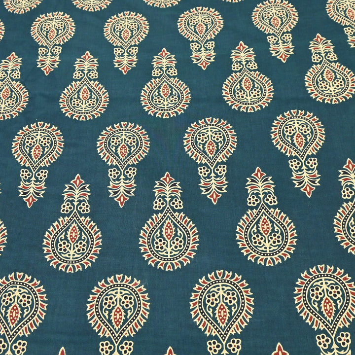Premium Cotton Printed Fabric – Soft Breathable Designer Cotton Fabric - 000350-R9