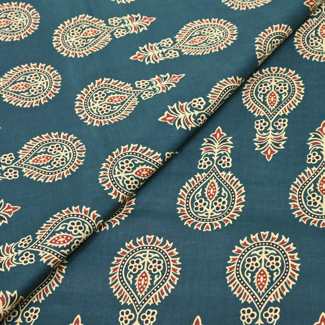 Premium Cotton Printed Fabric – Soft Breathable Designer Cotton Fabric - 000350-R9