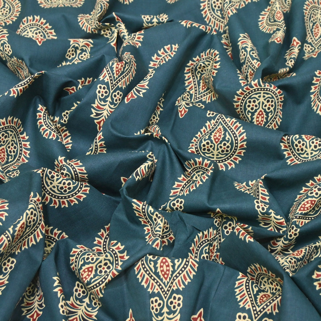 Premium Cotton Printed Fabric – Soft Breathable Designer Cotton Fabric - 000350-R9