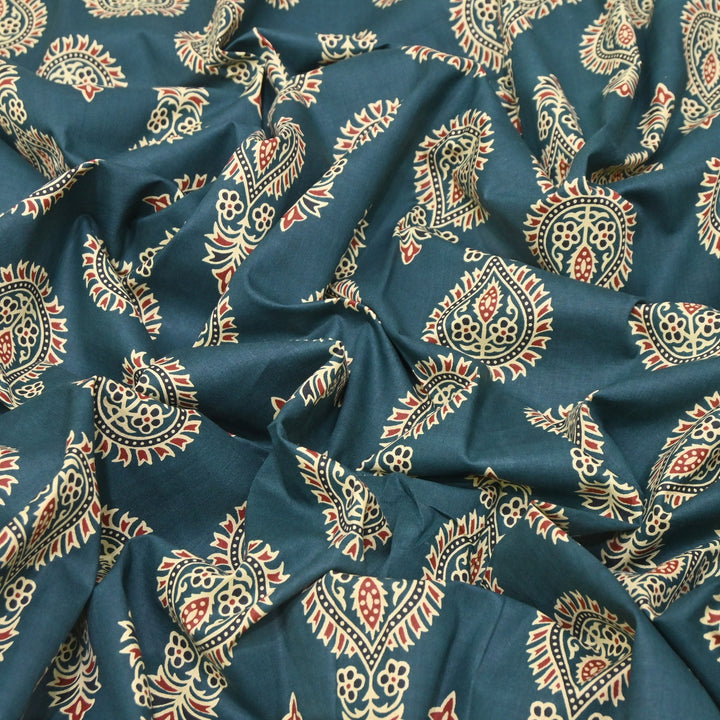 Premium Cotton Printed Fabric – Soft Breathable Designer Cotton Fabric - 000350-R9