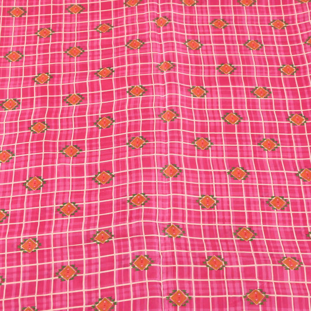 Viscose Crepe Digital Print | Designer Printed Fabric | 001166-23
