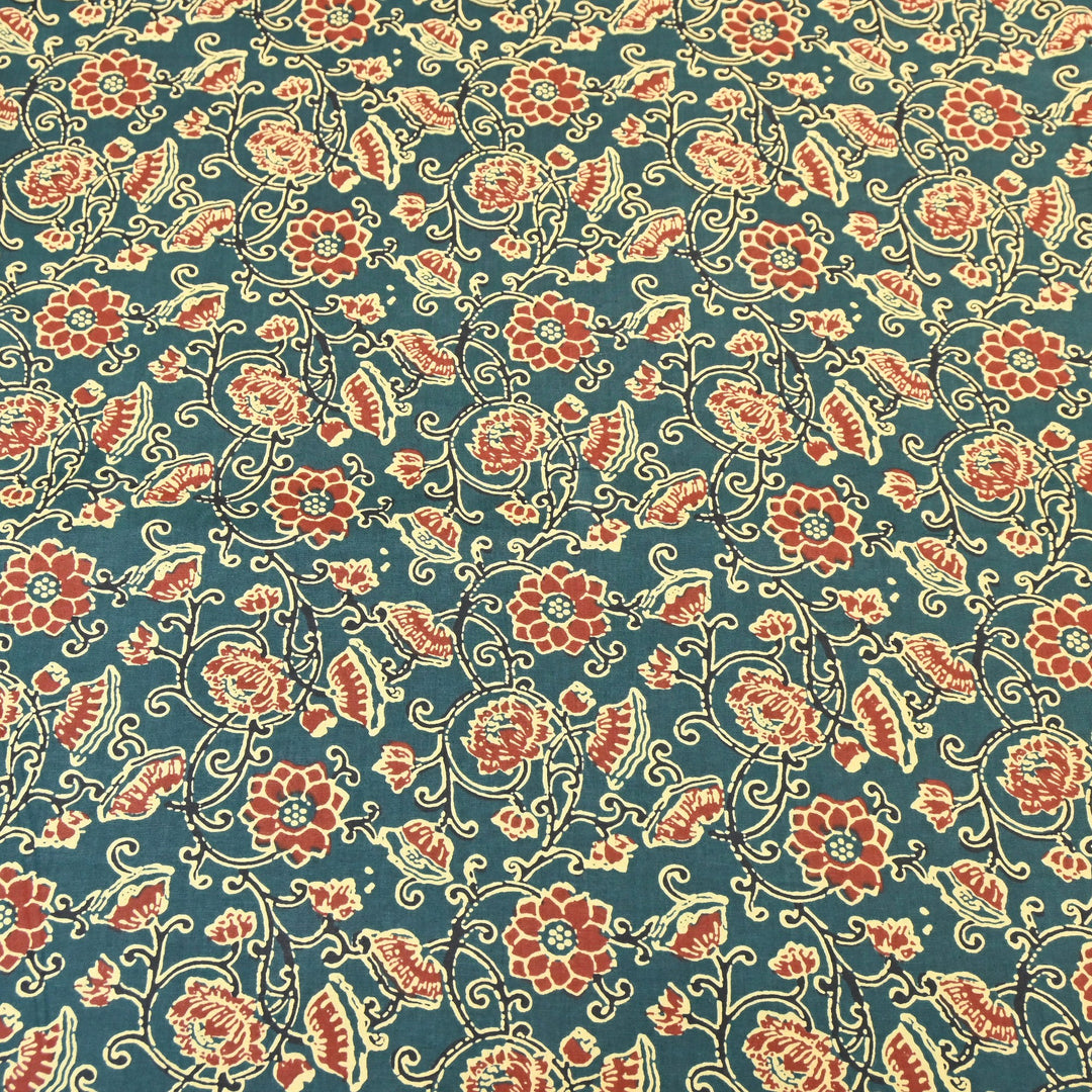 Premium Cotton Printed Fabric – Soft Breathable Designer Cotton Fabric - 000350-R10
