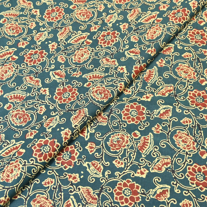 Premium Cotton Printed Fabric – Soft Breathable Designer Cotton Fabric - 000350-R10
