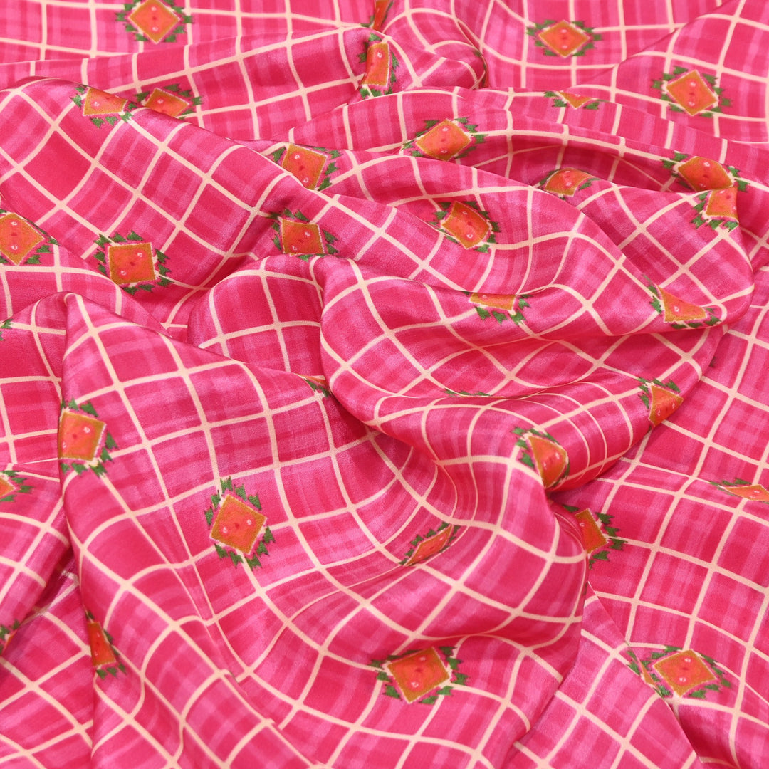 Viscose Crepe Digital Print | Designer Printed Fabric | 001166-23