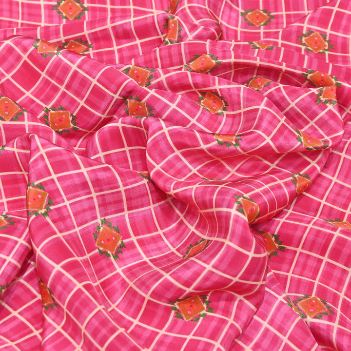Viscose Crepe Digital Print | Designer Printed Fabric | 001166-23
