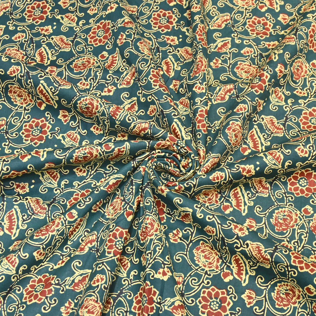 Premium Cotton Printed Fabric – Soft Breathable Designer Cotton Fabric - 000350-R10