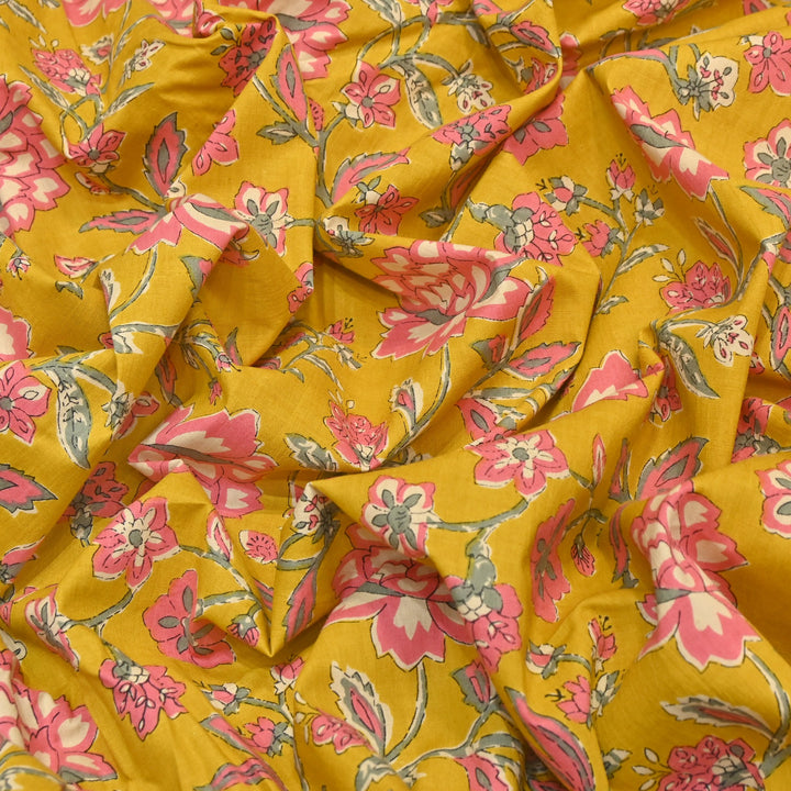 Premium Cotton Printed Fabric – Soft Breathable Designer Cotton Fabric - 000350-R7